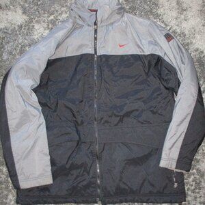 Nike Heavyweight Winter Jacket Men's Size L Gray/Black